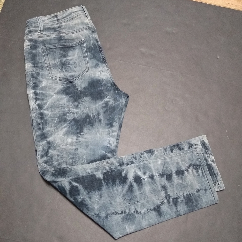 ASHLEY STEWART acid wash stretch jeans, 12W